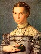Agnolo Bronzino Portrait of a Young Girl with a Prayer Book oil on canvas